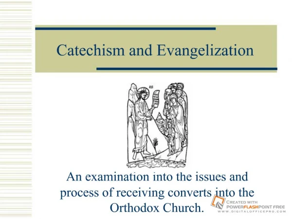 Catechism and Evangelization