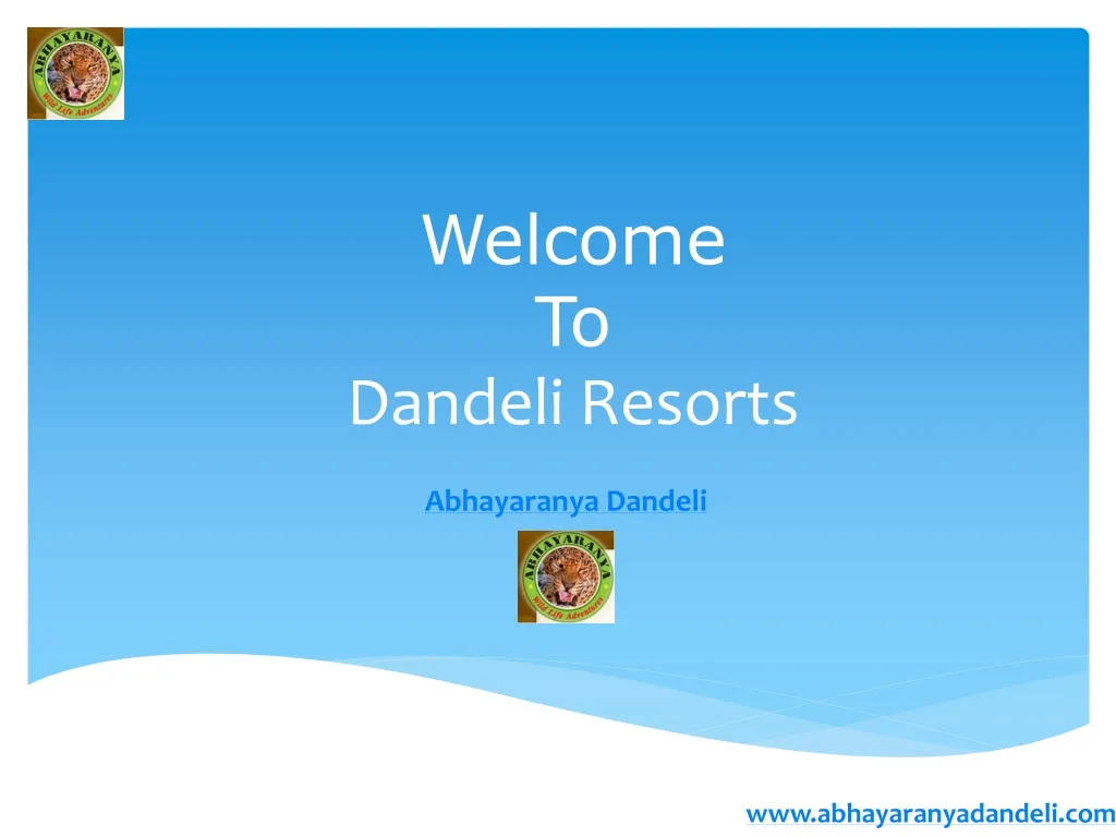 welcome to dandeli resorts