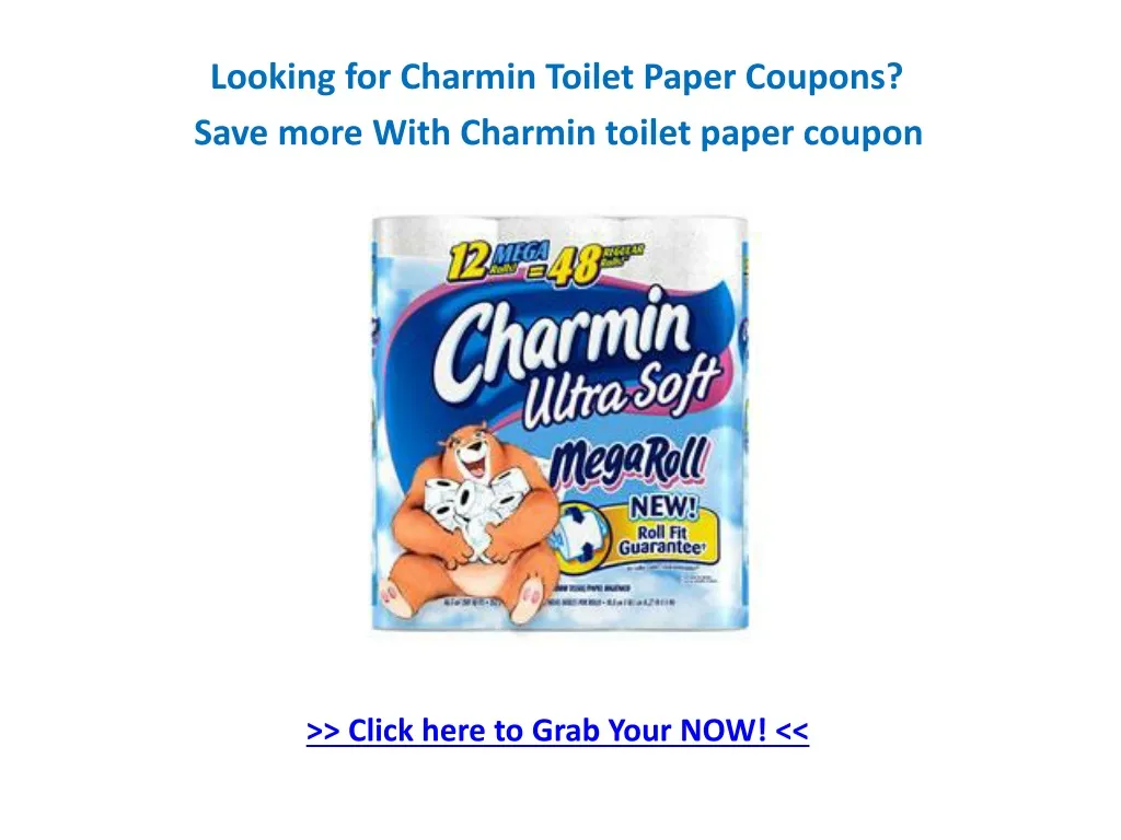 looking for charmin toilet paper coupons