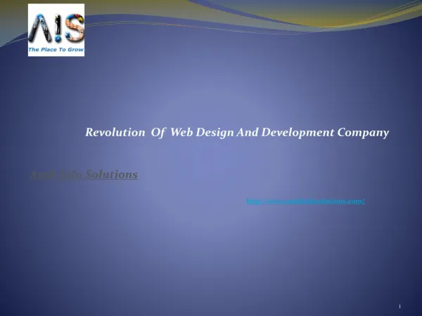 Revolution Of Web Design And Development Company