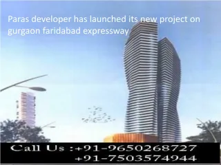 paras quartier gurgaon - slide 1