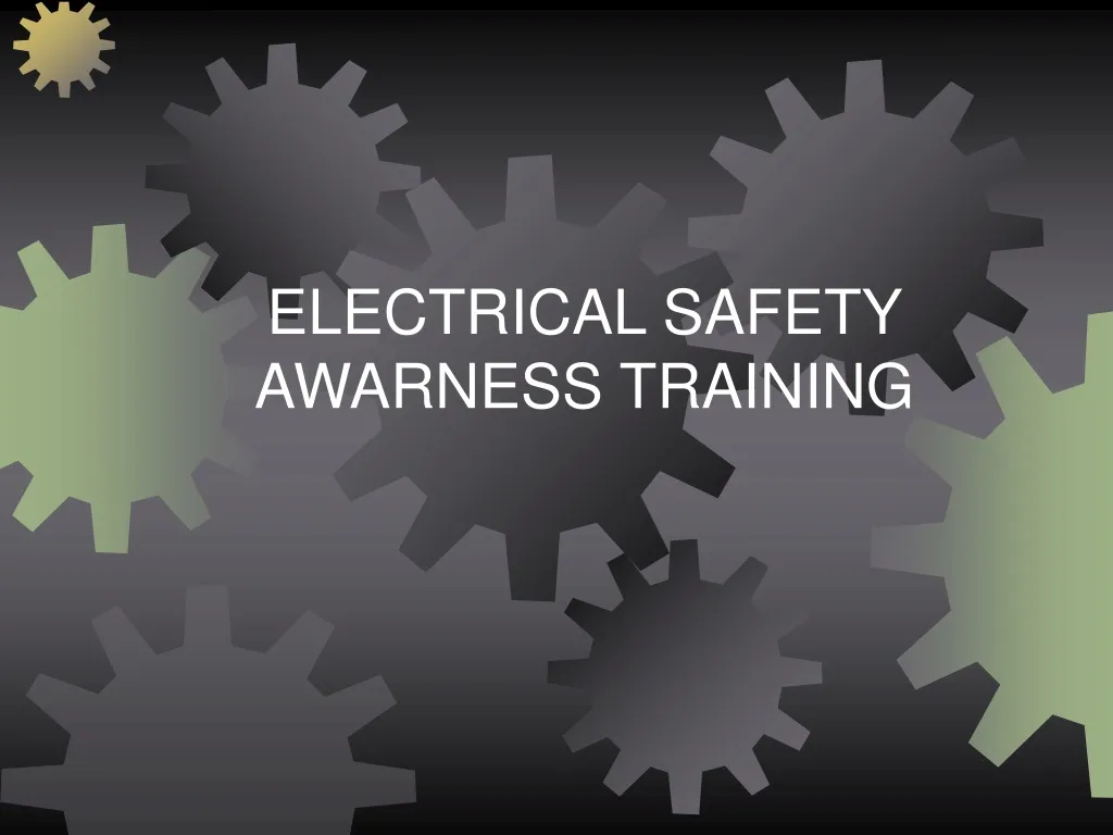electrical safety awarness training