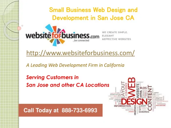 Small Business Web Design Development in San Jose CA