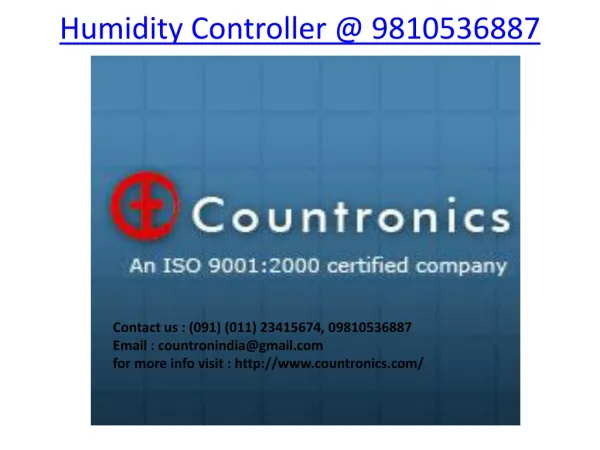 Humidity Controller