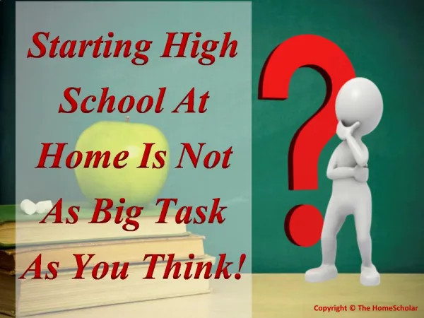 Starting High School At Home Is Not AS Big Task As You Think