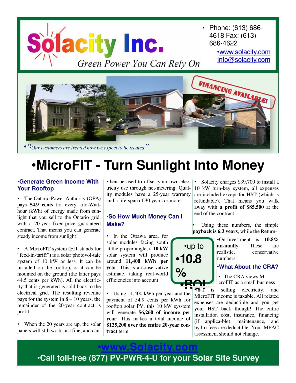 microfit turn sunlight into money