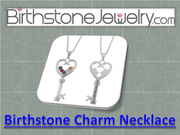 Birthstone Charm Necklace