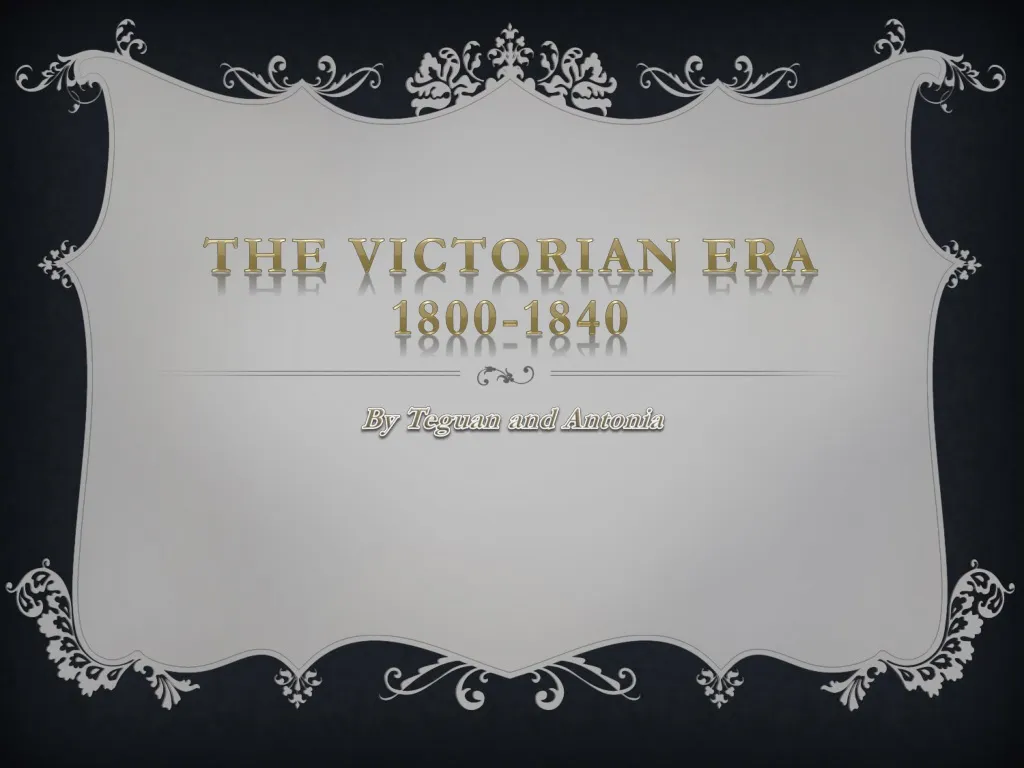 the victorian era 1800 1840
