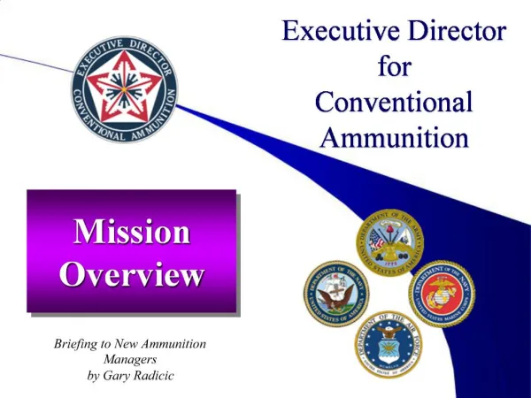 Executive Director for Conventional Ammunition