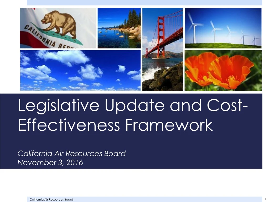 legislative update and cost effectiveness