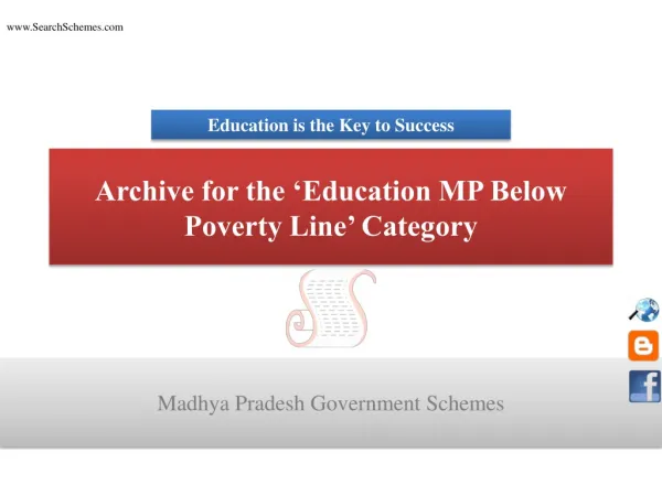 Madhya Pradesh Government Education Schemes for below povert