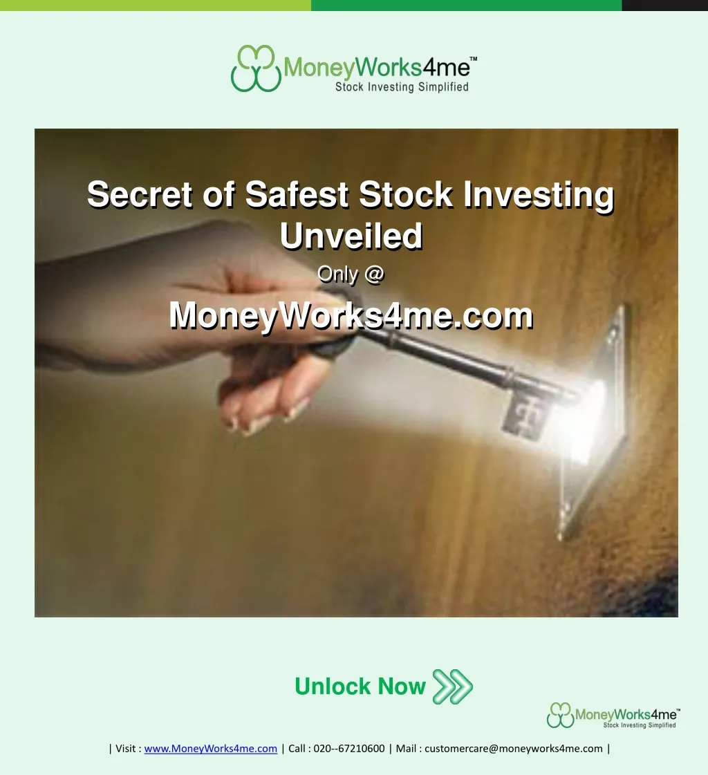secret of safest stock investing unveiled only @ moneyworks4me com