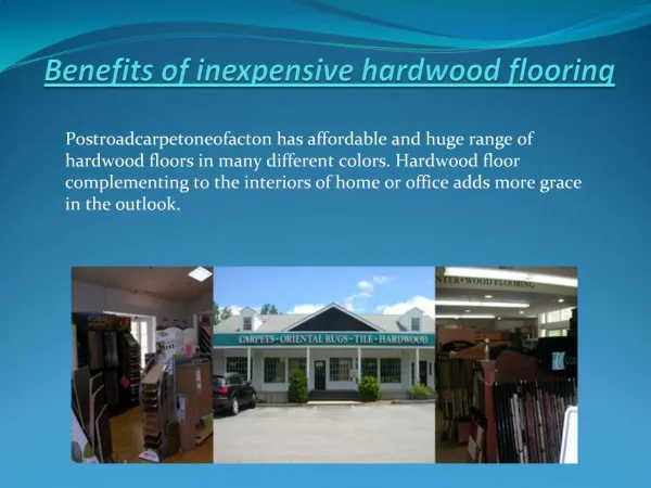 Benefits of Inexpensive Hardwood Flooring