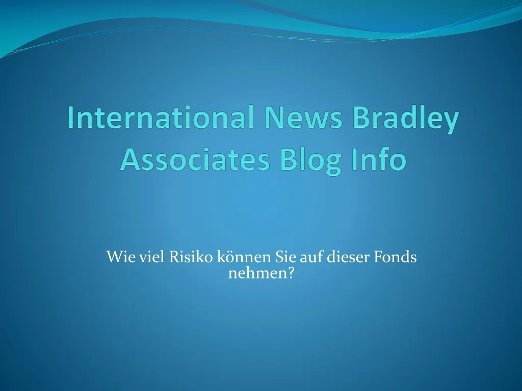 international news bradley associates blog info