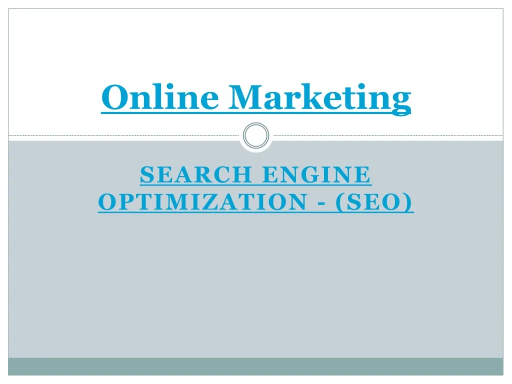 online marketing