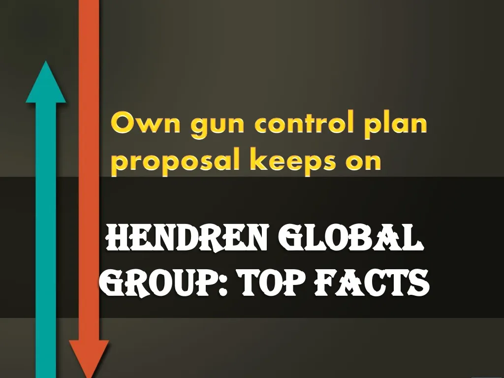own gun control plan proposal keeps on
