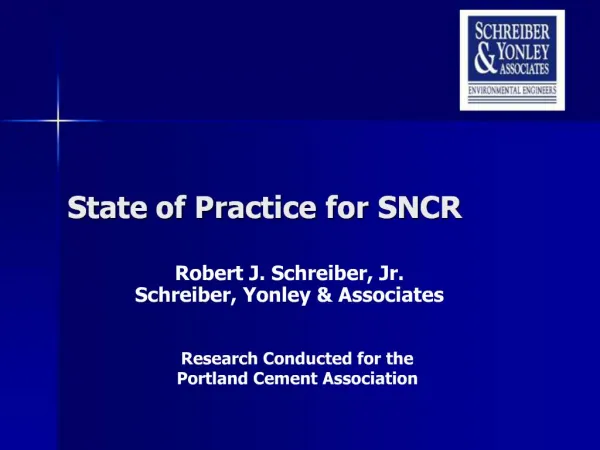 State of Practice for SNCR