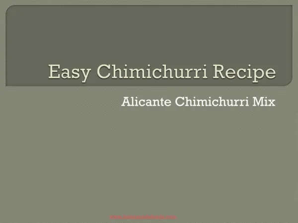 Easy Chimichurri