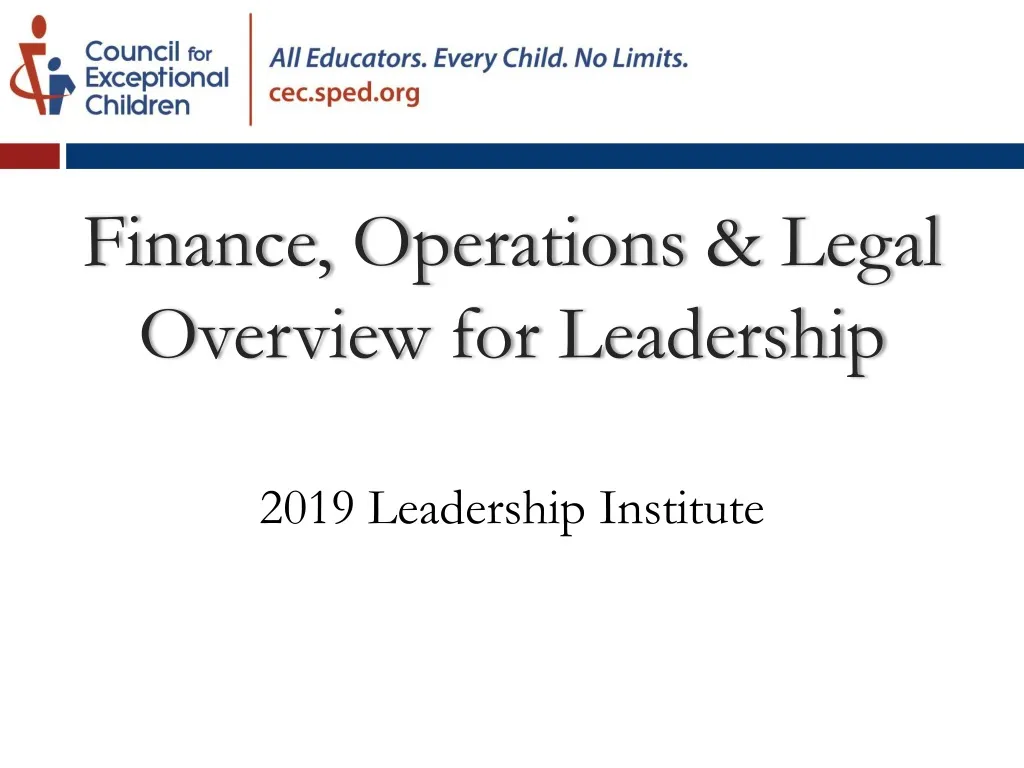 finance operations legal overview for leadership