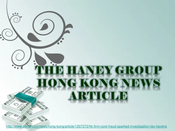 the haney group, Hong Kong firm at core of fraud that sparke