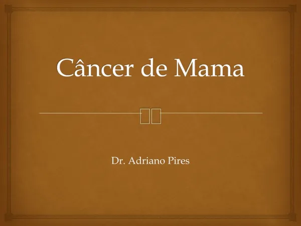 c ncer de mama