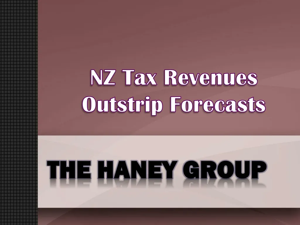 nz tax revenues outstrip forecasts