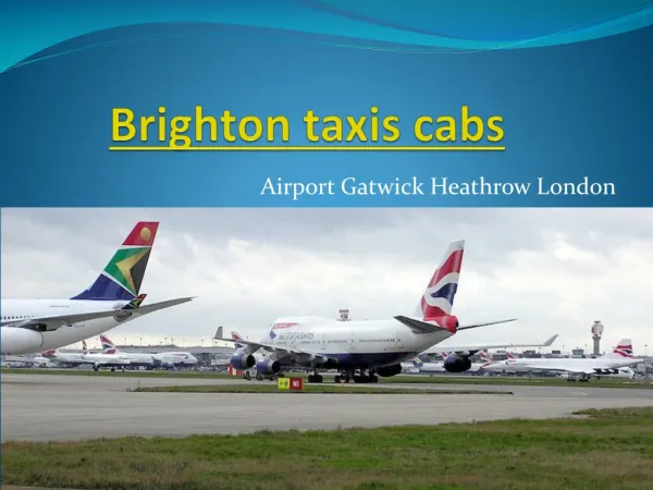 Cheap Brighton Taxis Cabs London