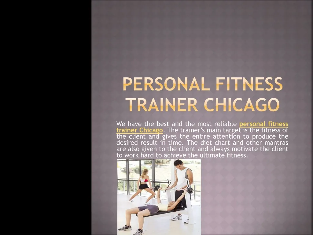 personal fitness trainer chicago