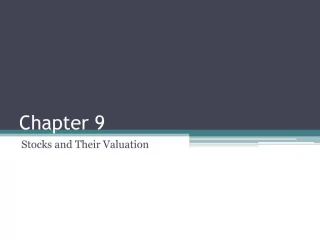 Stocks and Their Valuation - slide 1