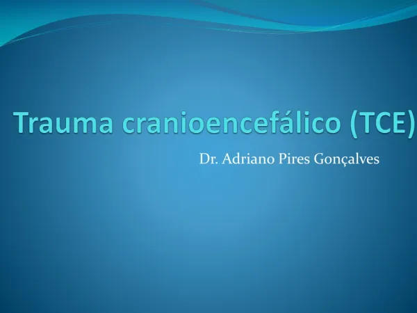trauma cranioencef lico tce