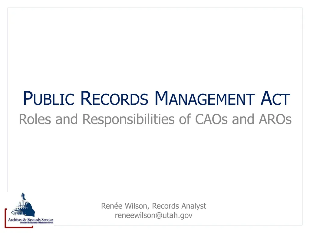 public records management act