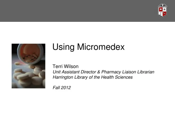 Using Micromedex