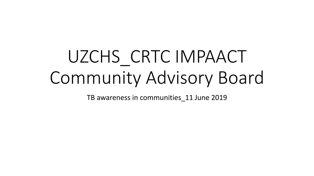 uzchs crtc impaact community advisory board