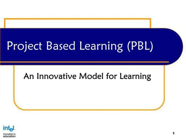 Project Based Learning PBL