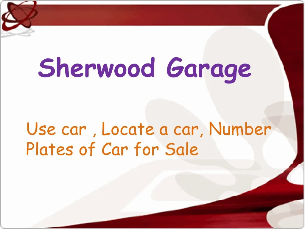 sherwood garage