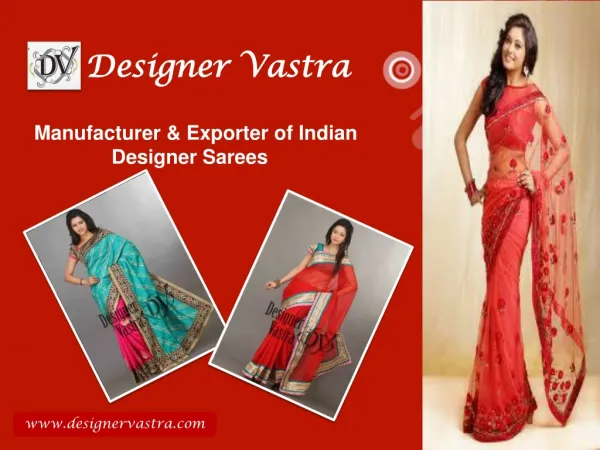 Exclusive Designer Sarees Collection at Designer Vastra