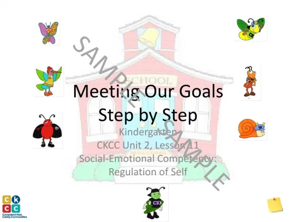 Meeting Our Goals Step by Step
