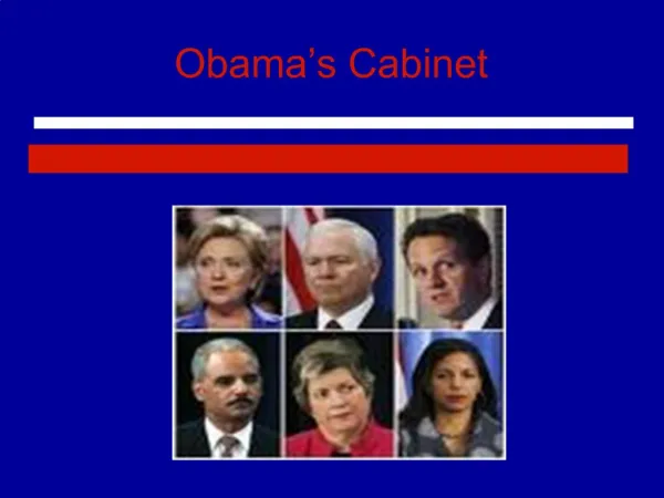 Obama s Cabinet
