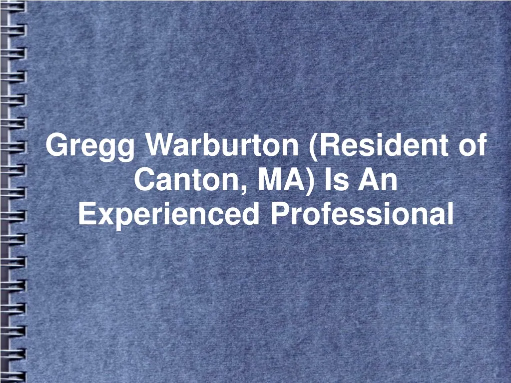 gregg warburton resident of canton