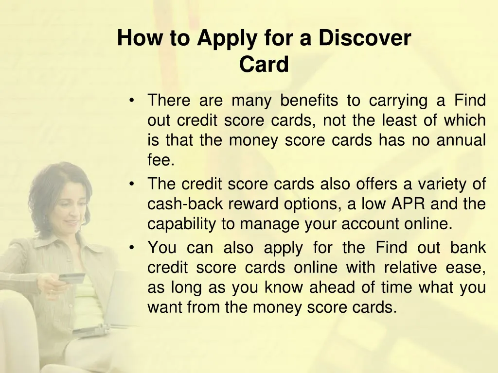 how to apply for a discover card