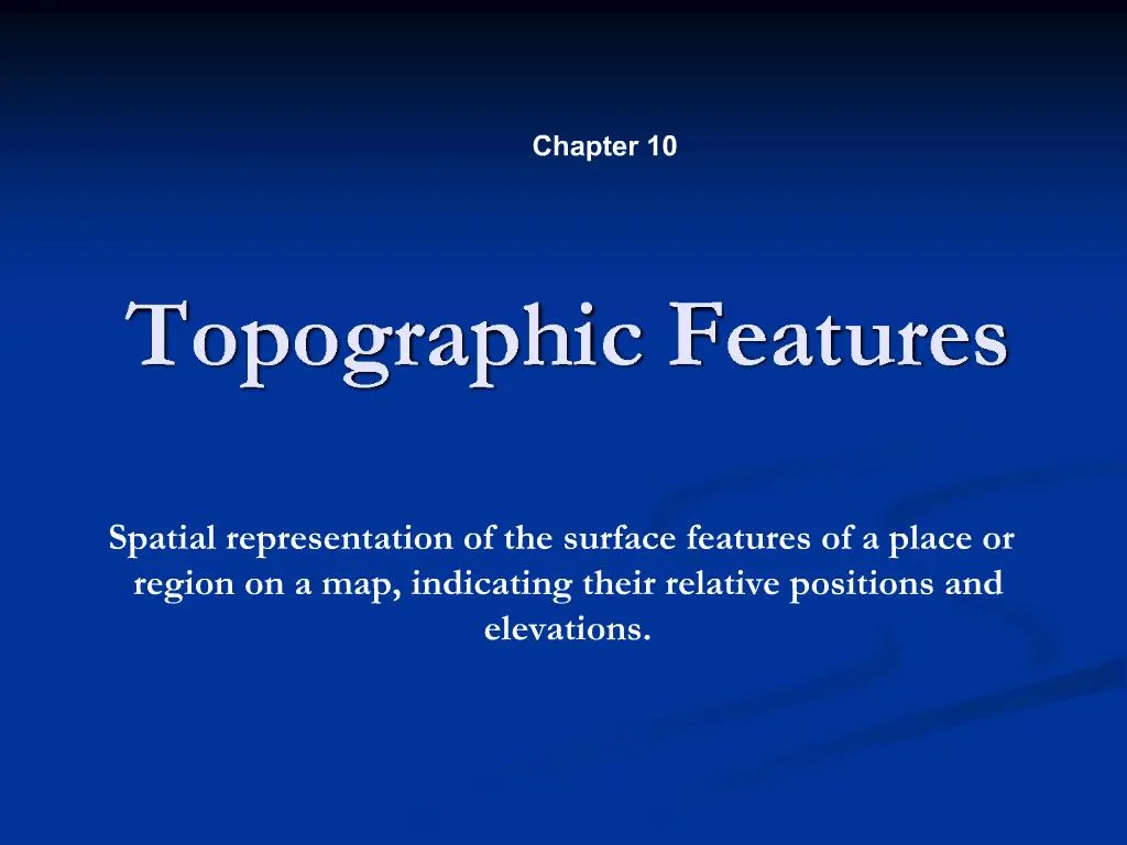 PPT - Topographic Features PowerPoint Presentation, free download - ID ...