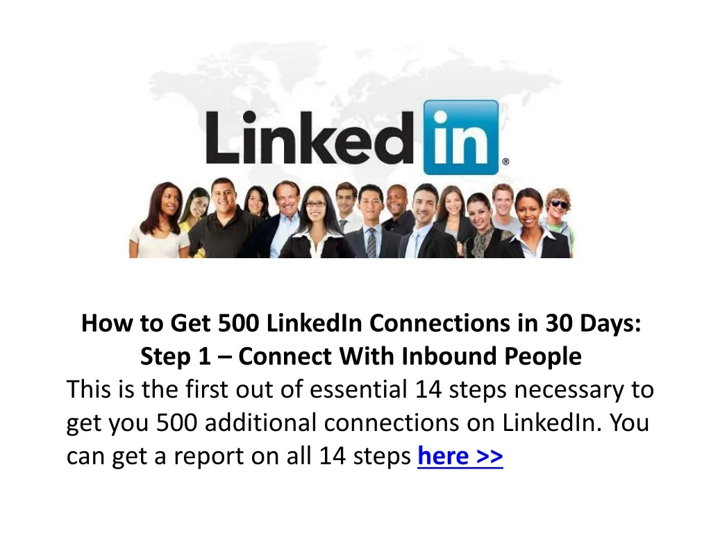 how to get 500 linkedin connections in 30 days