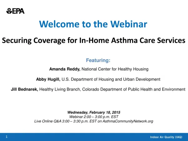 Securing Coverage for In-Home Asthma Care Services