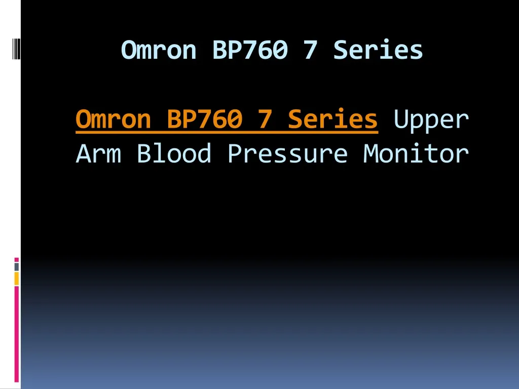 omron bp760 7 series omron bp760 7 series upper arm blood pressure monitor