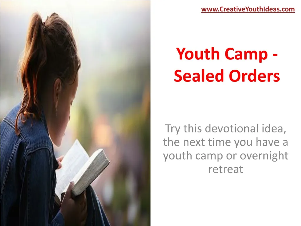 youth camp sealed orders