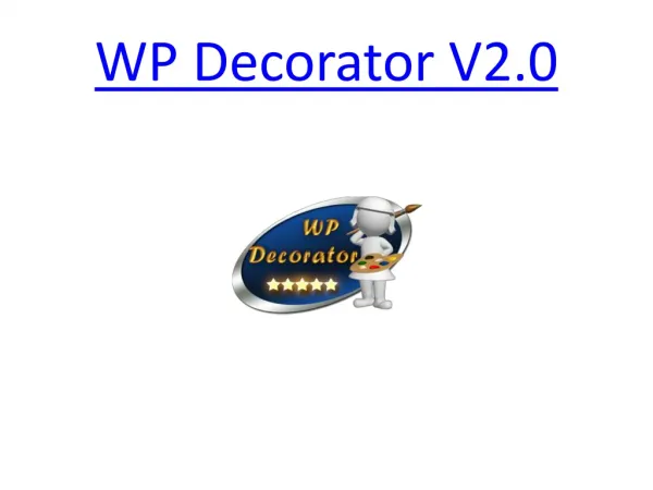 WP Decorator V2