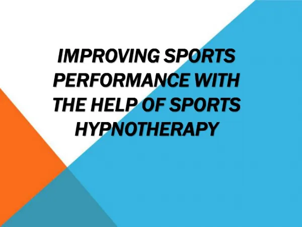 Improving Sports Performance With The Help Of Sports Hypnoth