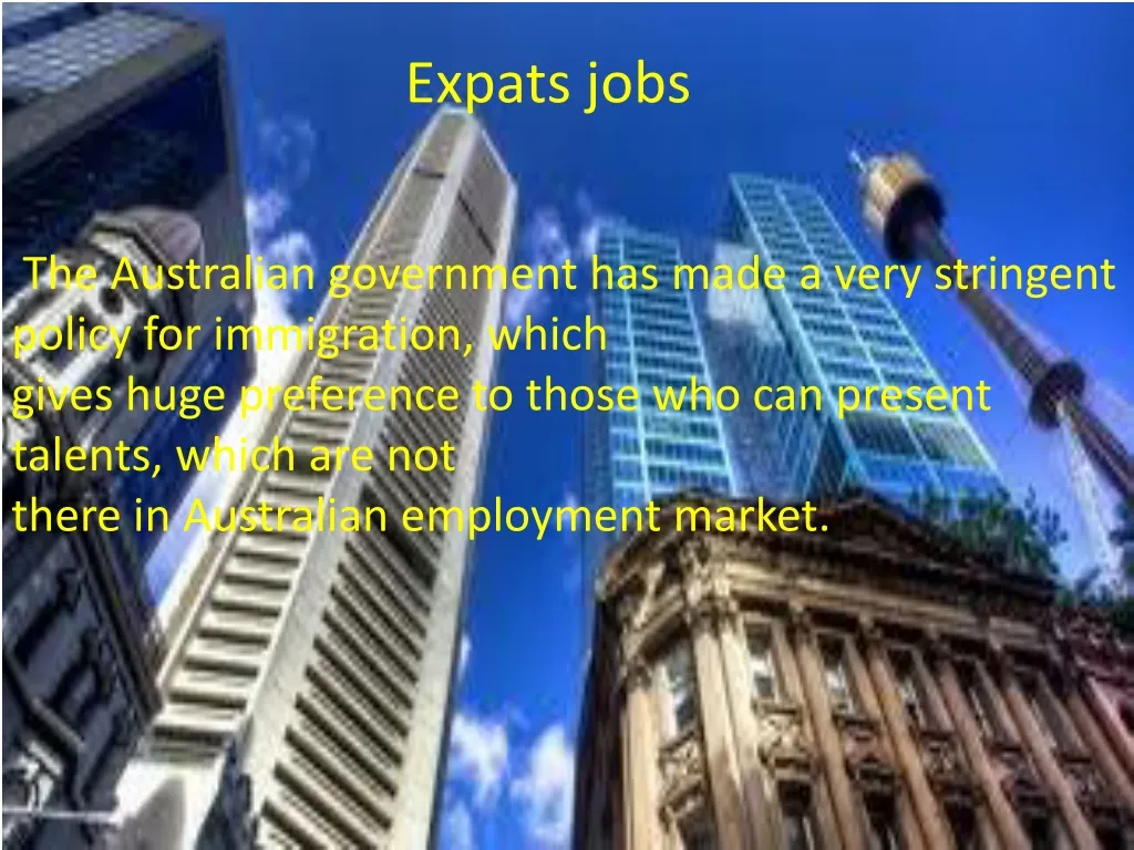 expats jobs