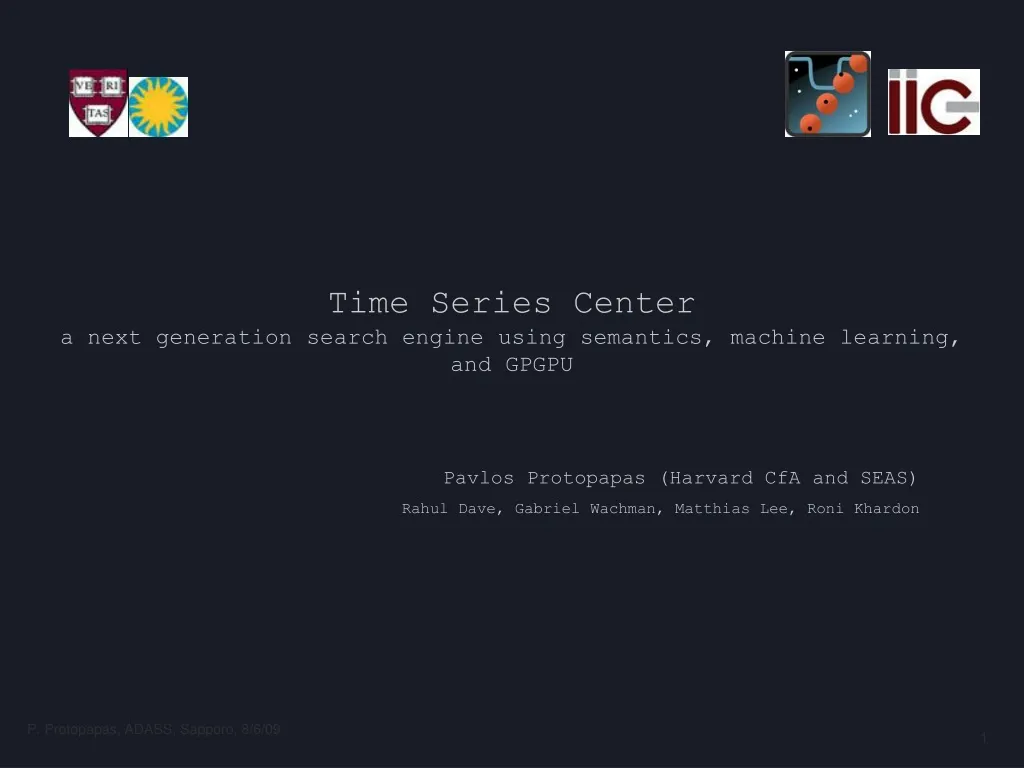 time series center a next generation search engine using semantics machine learning and gpgpu