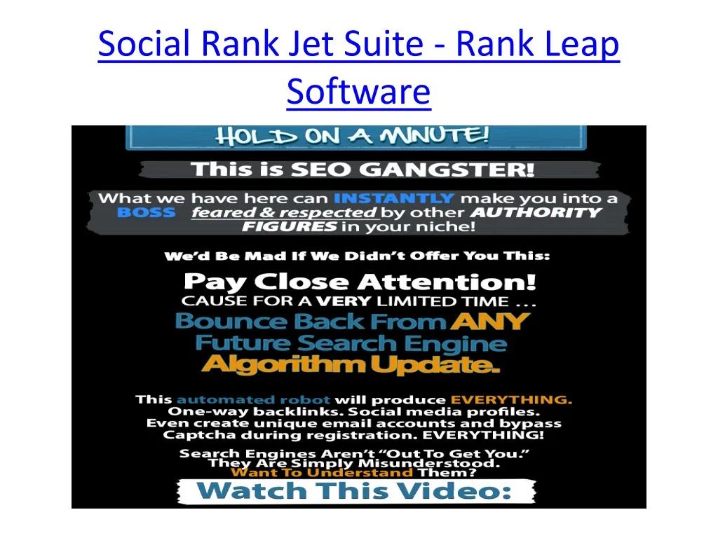 social rank jet suite rank leap software